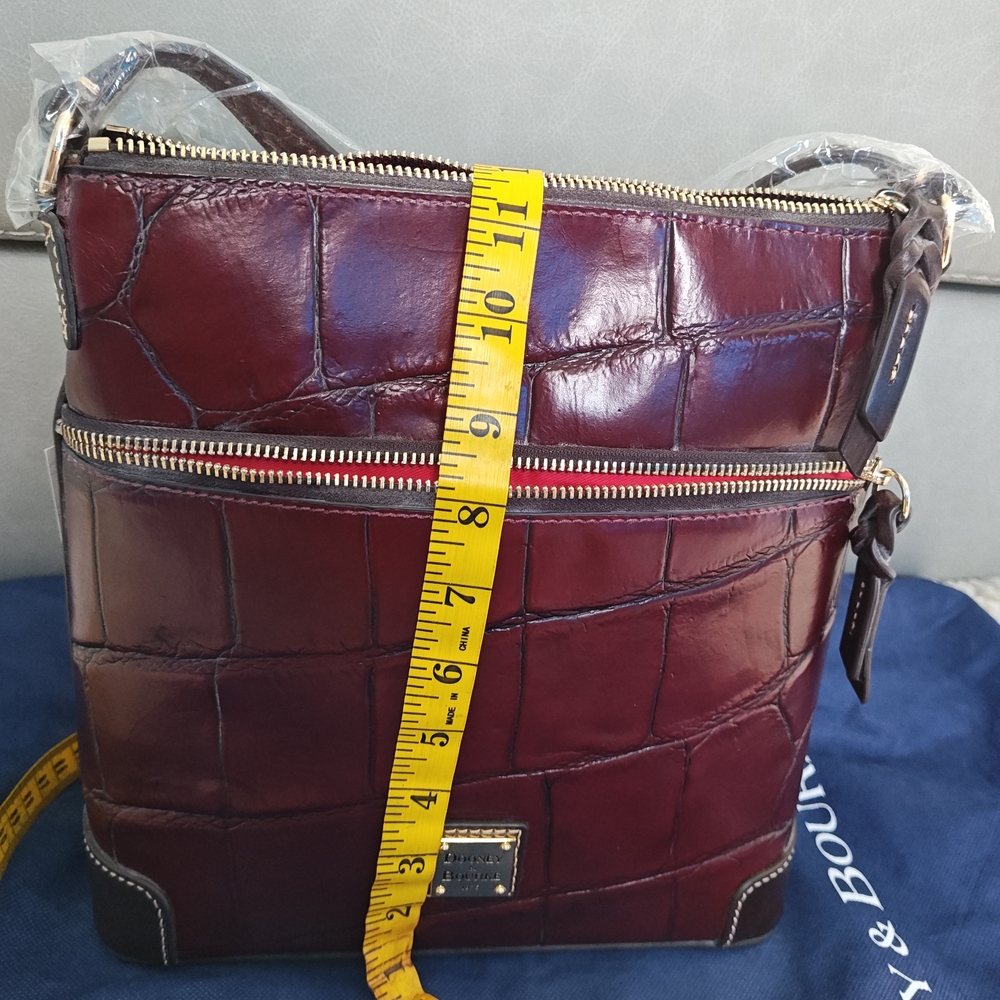 Dooney & Bourke Burgundy Crossbody Bag - Picture 9 of 10